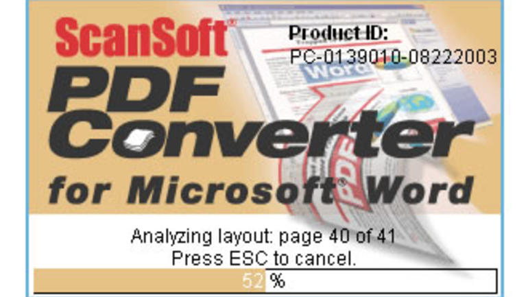 scansoft pdf converter 8
